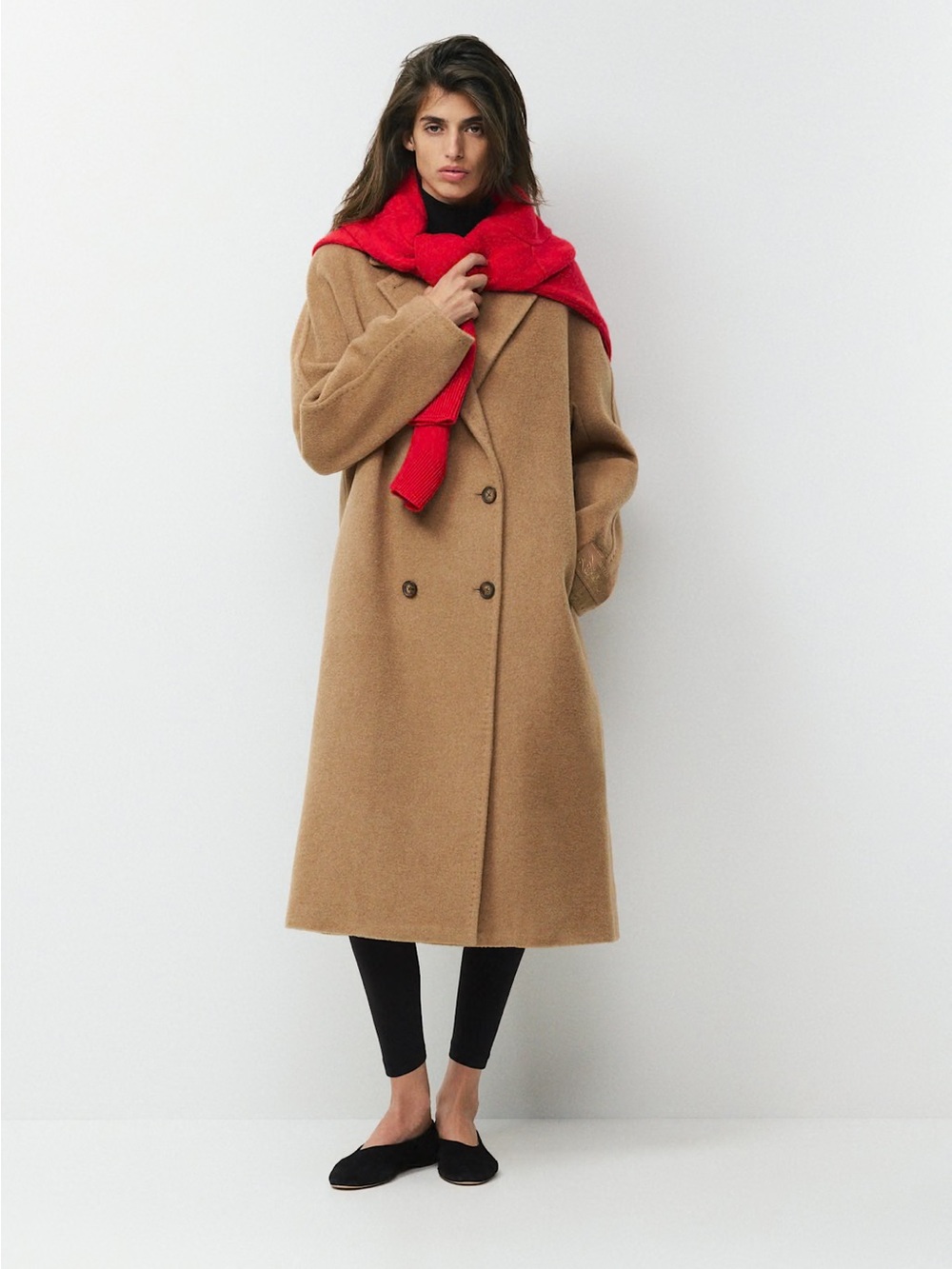 NWT - Aritzia The Slouch™ Coat - (Re)Camel Wool - 2XS - Cocoa Sand